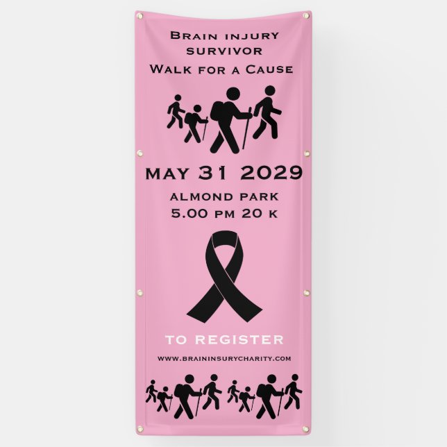 Walk For A Cause Banner (Vertical)