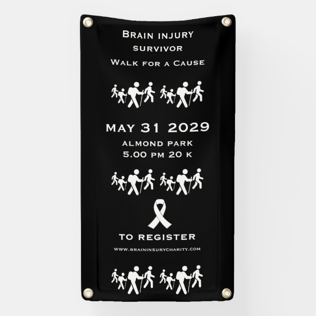 Walk For A Cause Banner (Vertical)