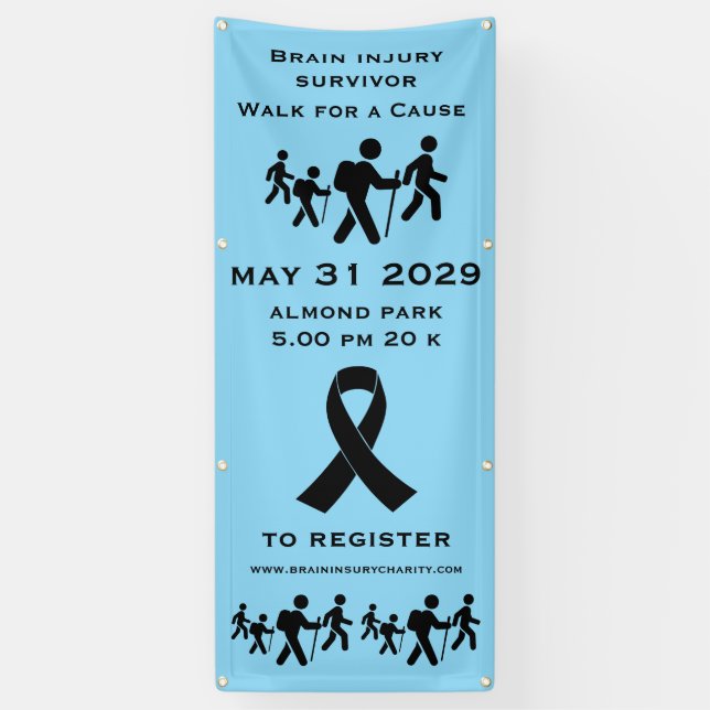 Walk For A Cause Banner (Vertical)