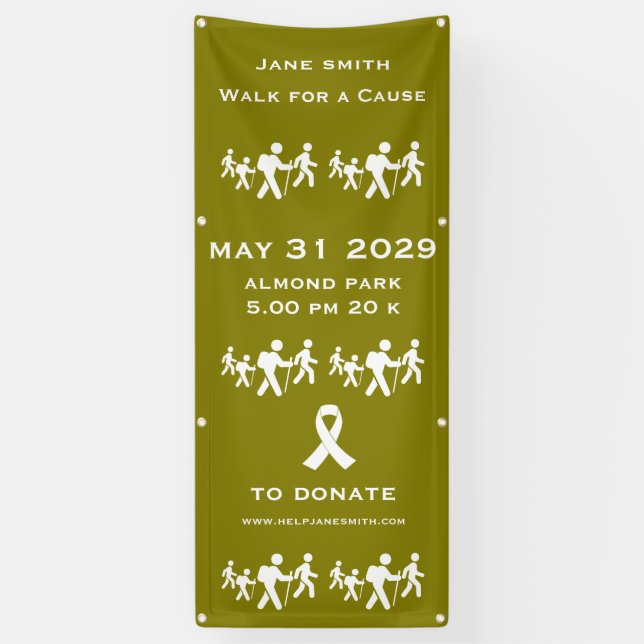 Walk For A Cause Raise Funds Banner (Vertical)