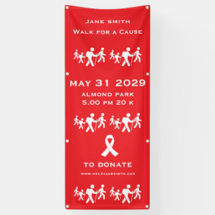 Walk For A Cause Raise Funds Banner