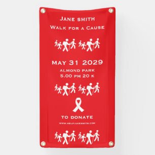 Walk For A Cause Raise Funds Banner