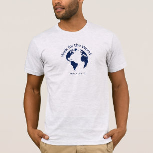 Walk For The World T-Shirt - Unisex Ash Grey
