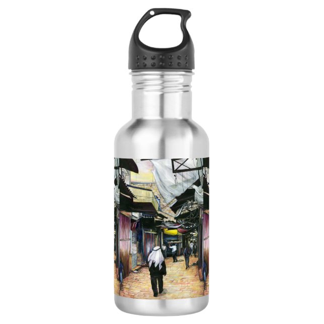 Walk Home through Antiquity, Jerusalem 532 Ml Water Bottle (Front)