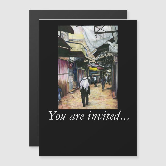 Walk Home through Antiquity, Jerusalem Magnetic Invitation (Front/Back)