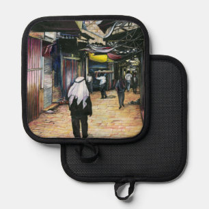 Walk Home through Antiquity Pot Holder