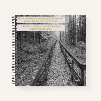 Walk in Faith - Inspirational Notebook