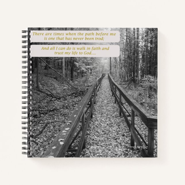 Walk in Faith - Inspirational Notebook (Front)