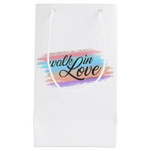 Walk in Love Bible Quote Valentine   Gift Bag