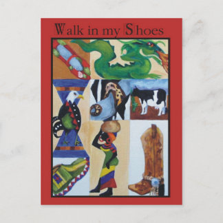 Walk in my Shoes Postcard