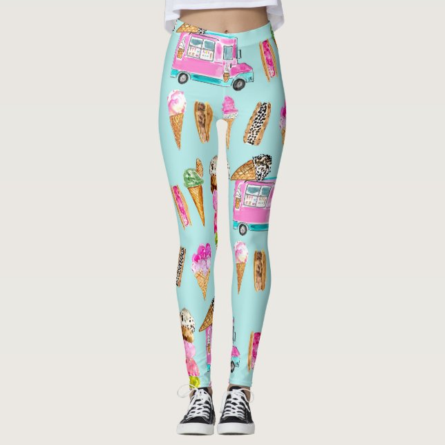 Walk in th ice cream parlour leggings (Front)