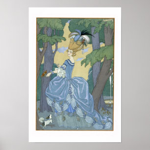 Walk in the Forest, illustration for 'Fetes Galant Poster