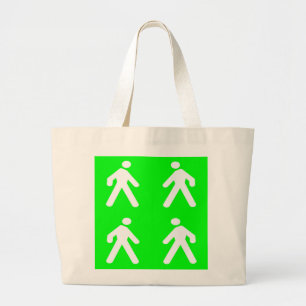 Walk in the green large tote bag