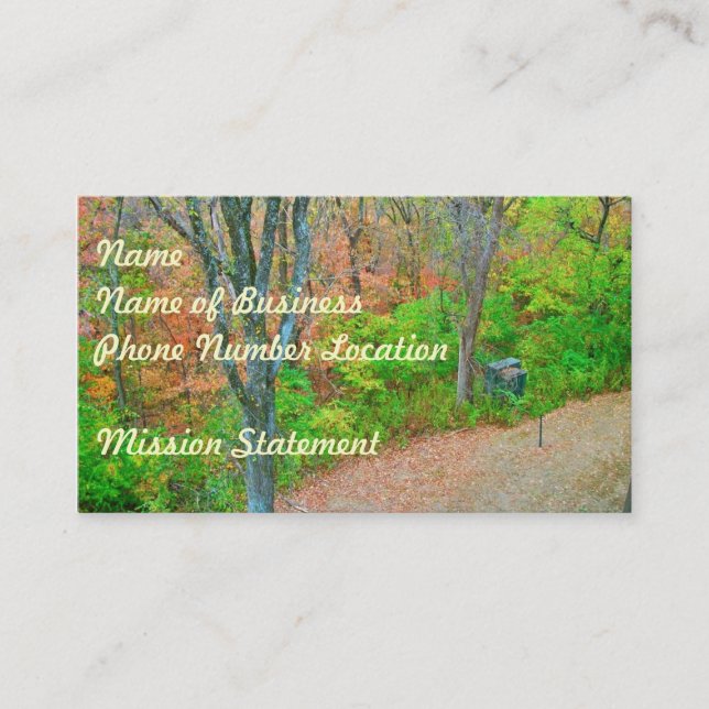 Walk Into The Forest Business Card (Front)