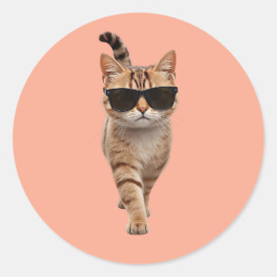 Walk Like You Mean It Classic Round Sticker