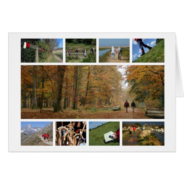 Walk-lover's card (Front Horizontal)