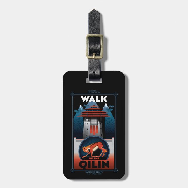 Walk of the Qilin Mountain graphic Luggage Tag (Front Vertical)