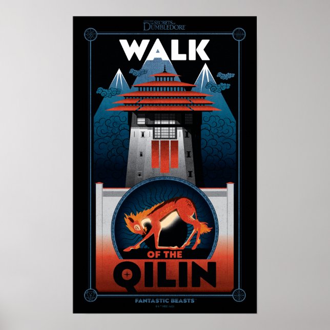 Walk of the Qilin Mountain graphic Poster (Front)