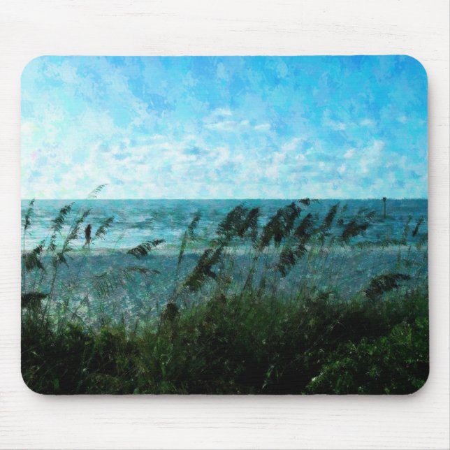 Walk On The Beach Mouse Pad (Front)