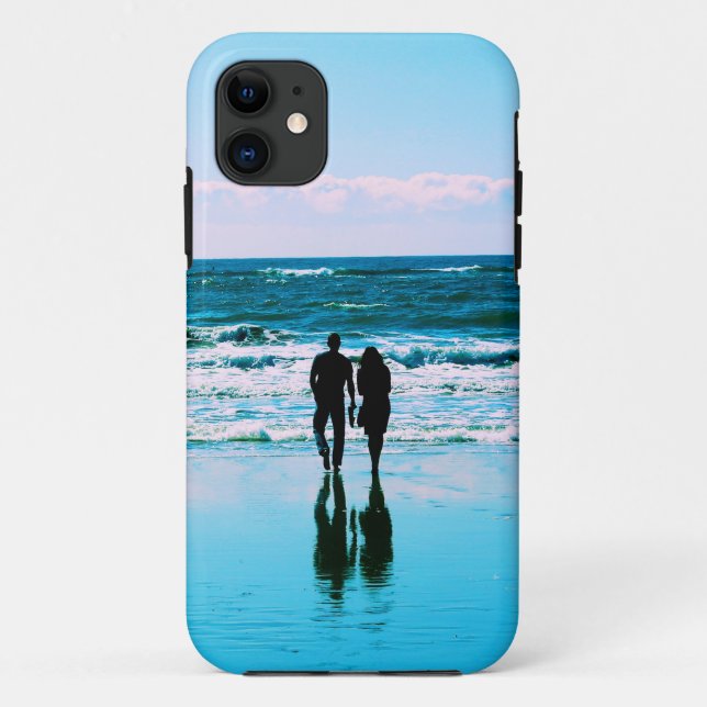 Walk on the Beach Romance Phone Case (Back)