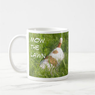 "Walk the dog and mow the lawn" Mug, Jack Russell Coffee Mug