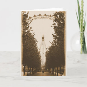 Walk the Line - London Eye - Greeting Card
