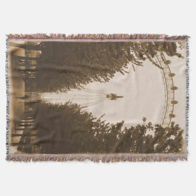 Walk the Line - London Eye Throw Blanket (Front)
