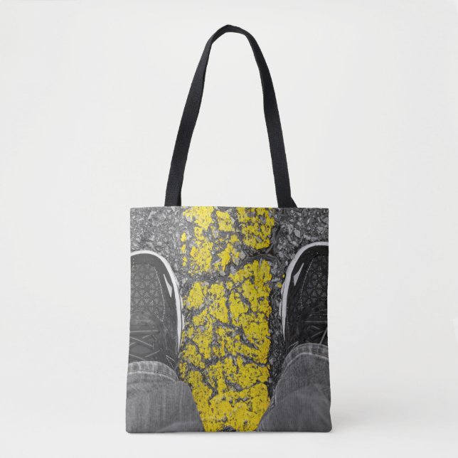 Walk The Line Tote Bag (Front)