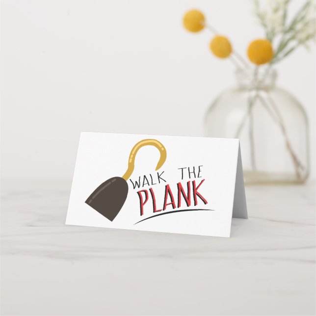 Walk The Plank! Place Card (Front)