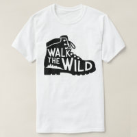 Walk the Wild Hiking Boot Graphic Design