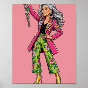 Walk This Way Woman Poster