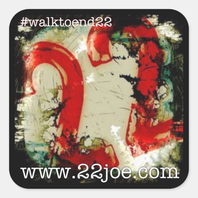Walk to end 22 stickers (Front)