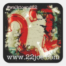 Walk to end 22 stickers