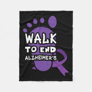 Walk To End Heimer Heimers Awareness Fleece Blanket