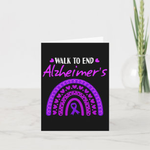Walk To End Heimerheimer Disease Awareness Purple Card
