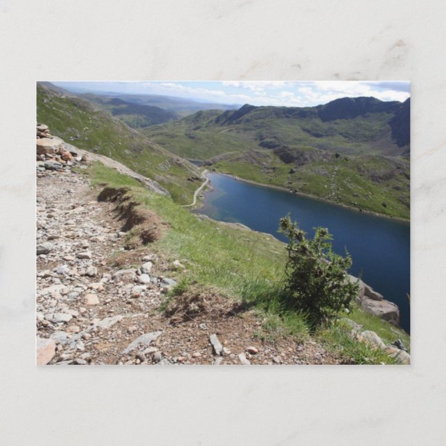 Walk To Snowdon The Highest Mountain In England An Postcard (Front)