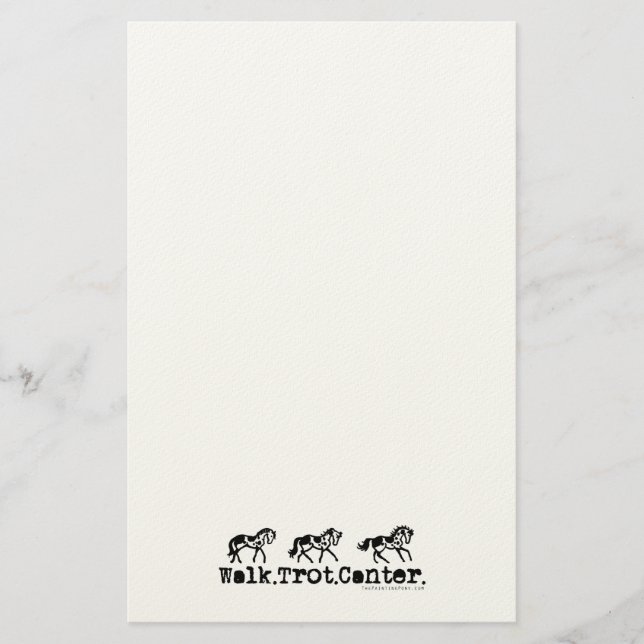 Walk Trot Canter Stationery (Front)