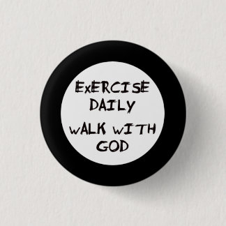 Walk with God 3 Cm Round Badge