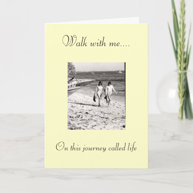Walk with me.... On this journ... Card (Front)