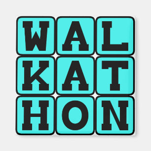 Walkathon, Fundraising Walking Event Magnet