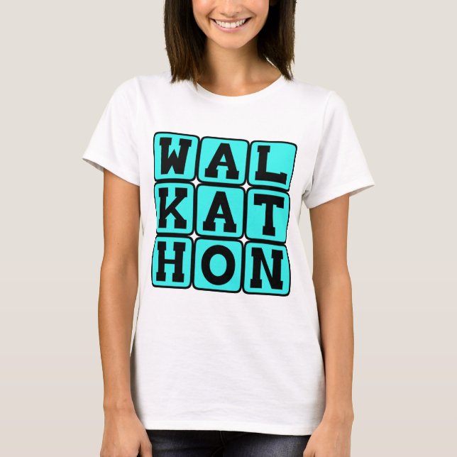Walkathon, Fundraising Walking Event T-Shirt (Front)