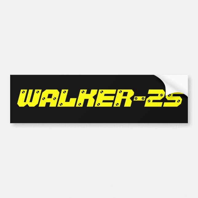 WALKER-25 Bumper Sticker (Front)