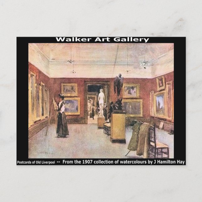 Walker Art Gallery, William Brown St., Liverpool. Postcard (Front)