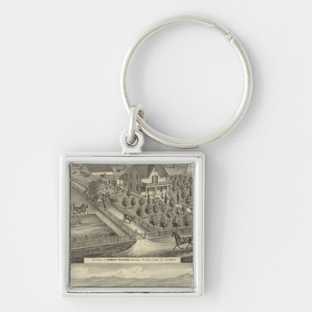 Walker, Ball residences Key Ring (Front)