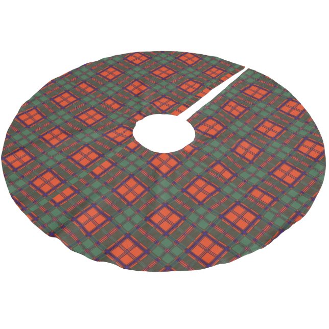 Walker clan Plaid Scottish kilt tartan Brushed Polyester Tree Skirt (Angled)