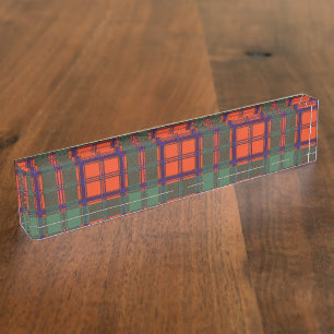 Walker clan Plaid Scottish kilt tartan Nameplate