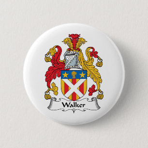 Walker Family Crest 6 Cm Round Badge