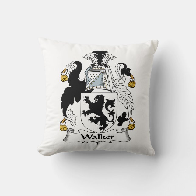 Walker Family Crest Cushion (Front)