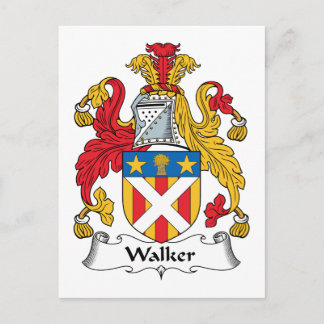 Walker Family Crest Postcard