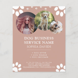 Walker Pet Sitting Business Custom Photo Flyer